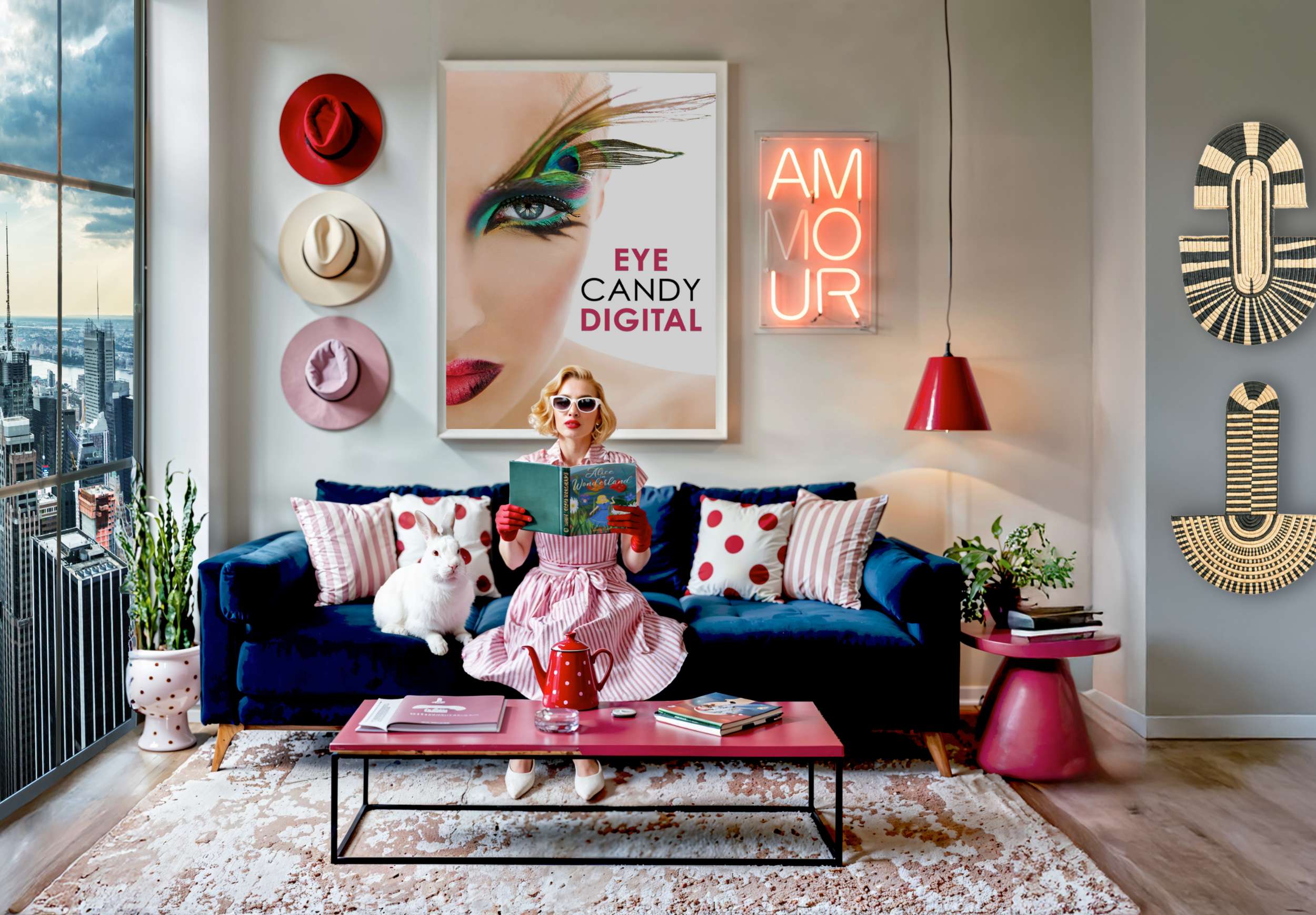 Lady sitting reading a book